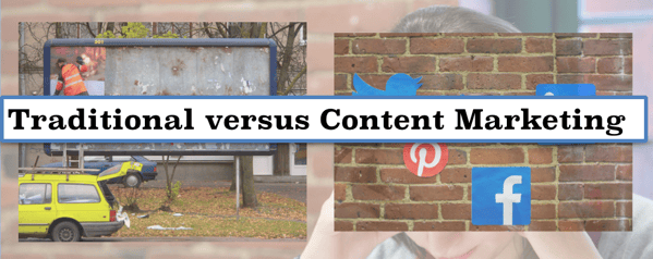 traditional versus content marketing in e-commerce